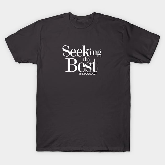 White Logo T-Shirt by seekingthebest